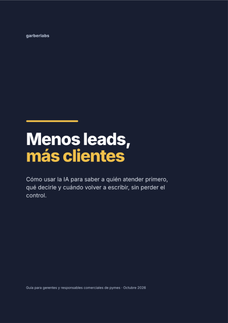 Portada de Menos leads, más clientes